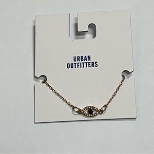 New Urban Outfitters Women's Gold Evil Eye Bracelet